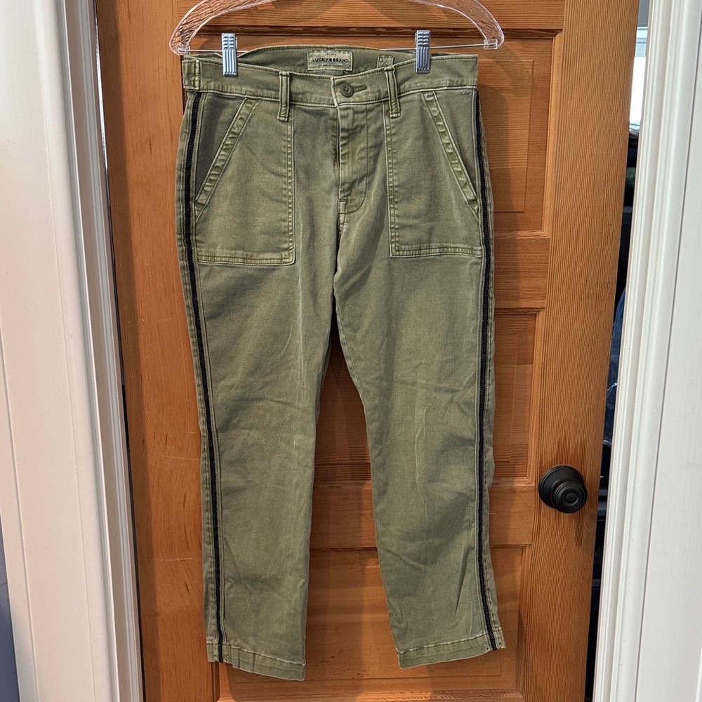 Lucky brand, olive crop pant